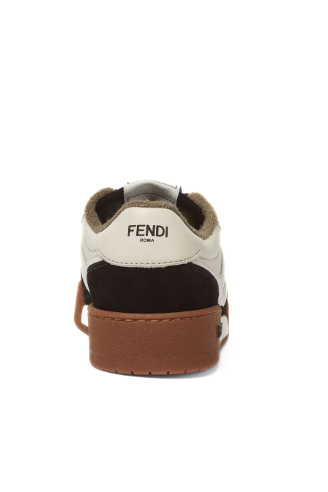 Fendi Match Low tops in White Brown Black suede
