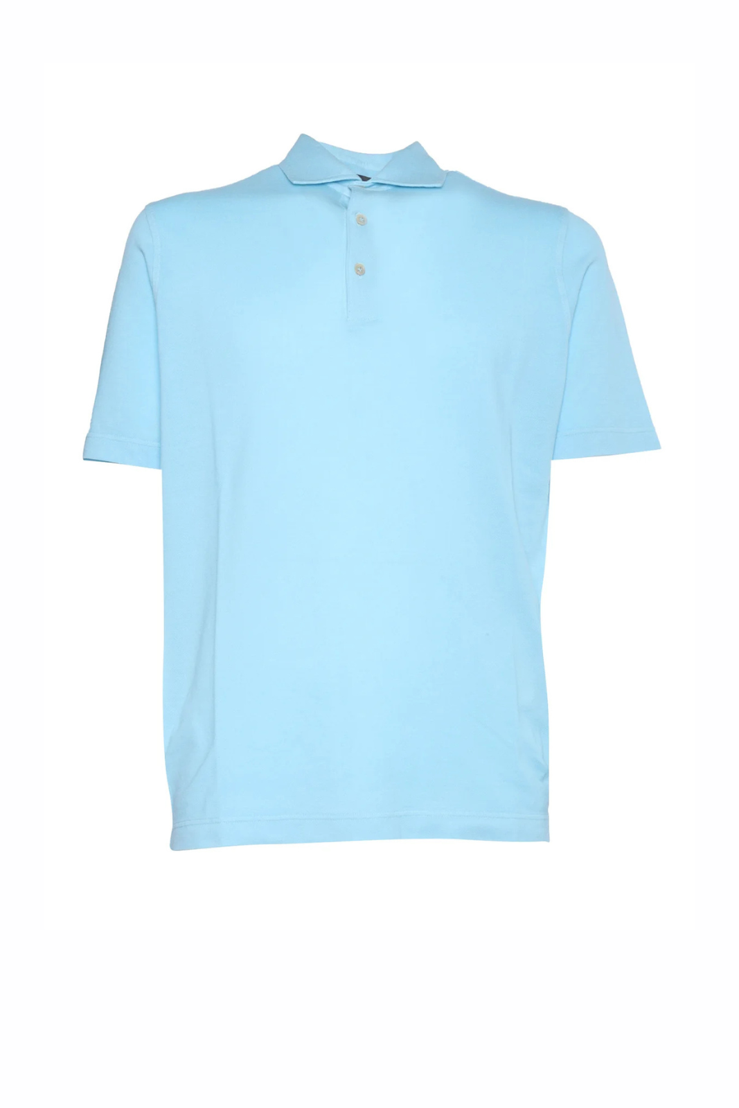 Filippo De Laurentiis Short Sleeve Polo Shirt Blue