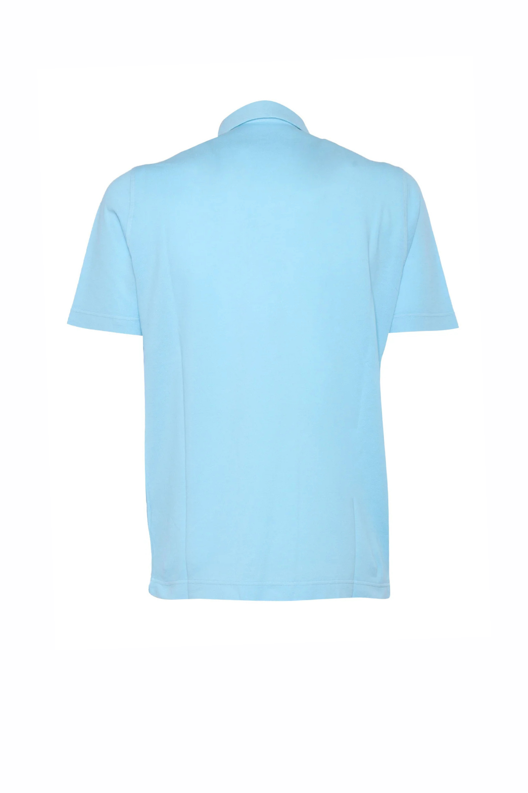 Filippo De Laurentiis Short Sleeve Polo Shirt Blue
