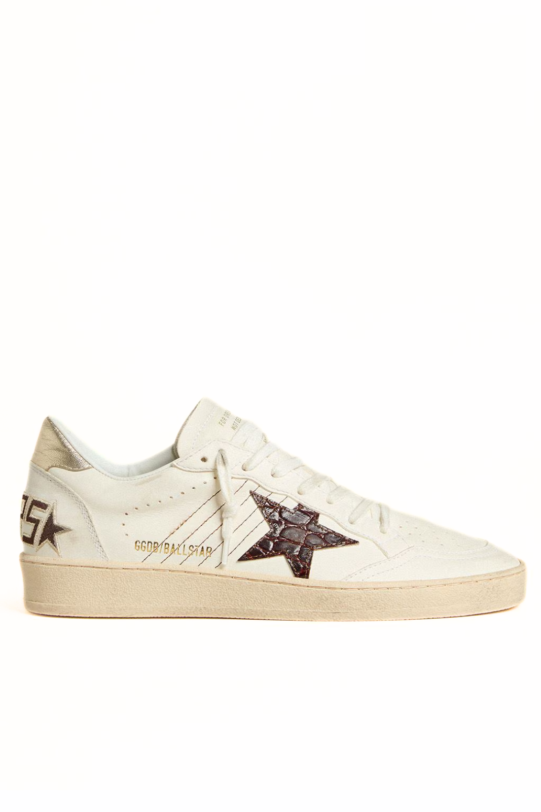 Мъжки кецове Golden Goose Super-Star с велурена звезда и синя лента за ток