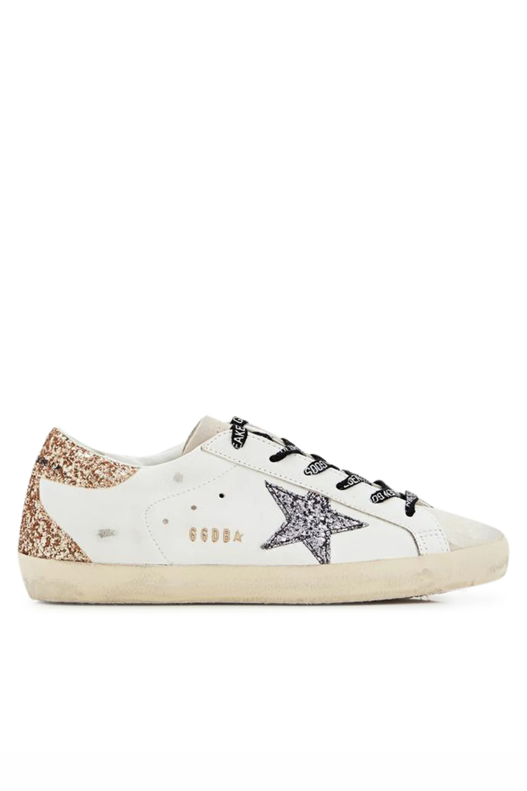 Мъжки кецове Golden Goose Super-Star с велурена звезда и синя лента за ток