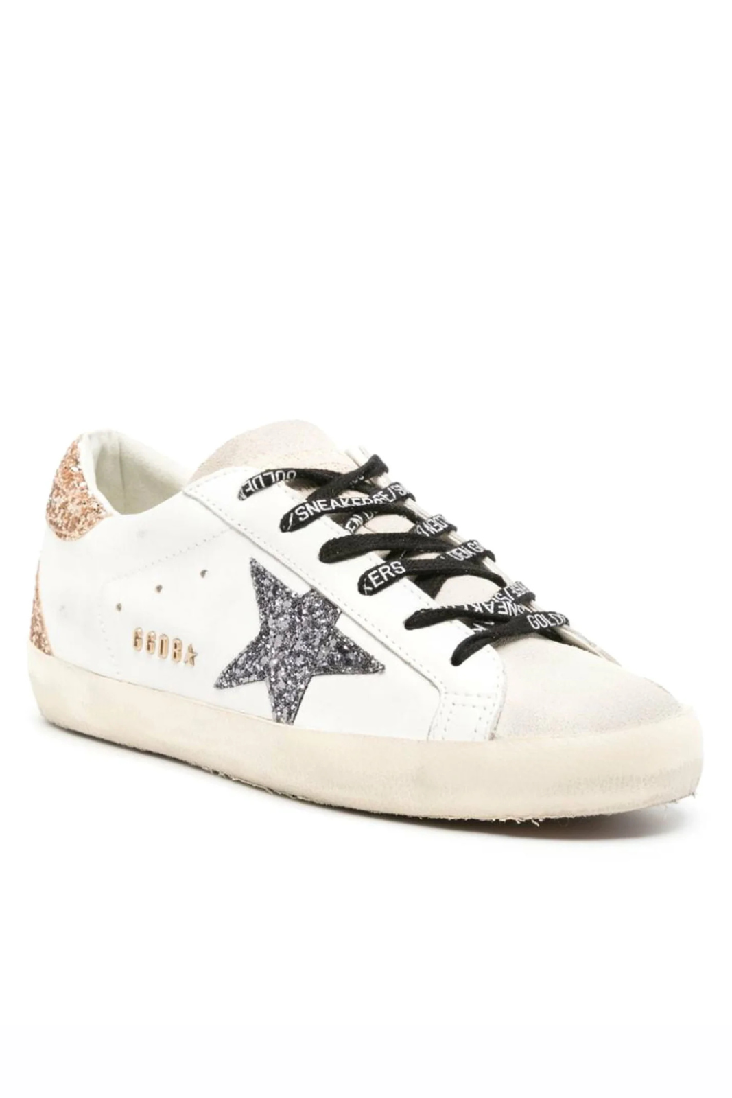 Мъжки кецове Golden Goose Super-Star с велурена звезда и синя лента за ток