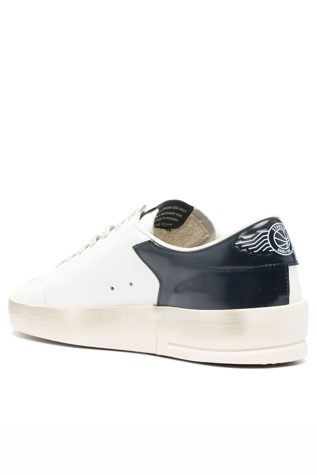 Golden Goose Stardan leather sneakers White Dark Blue