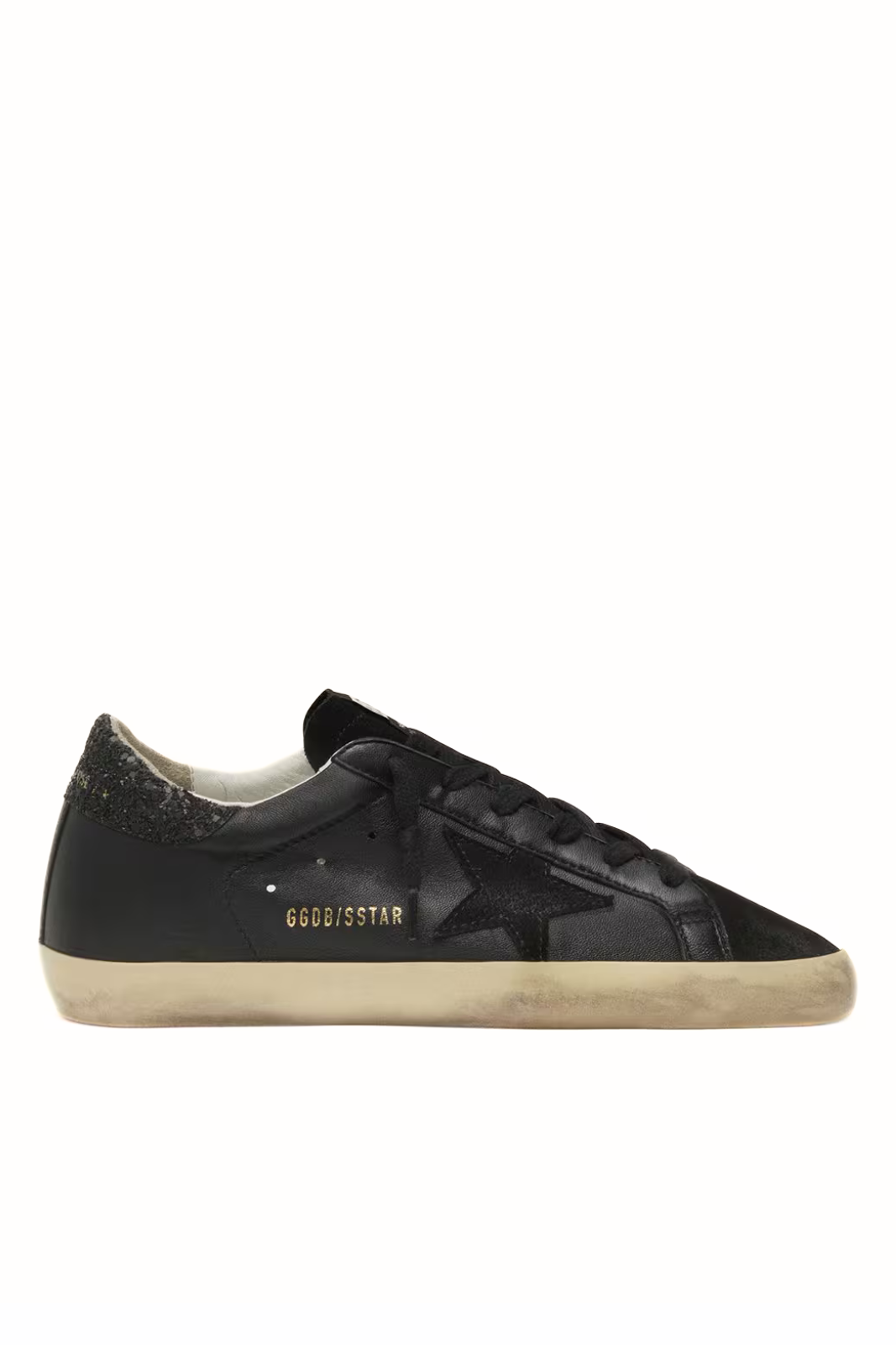 Мъжки кецове Golden Goose Super-Star с велурена звезда и синя лента за ток