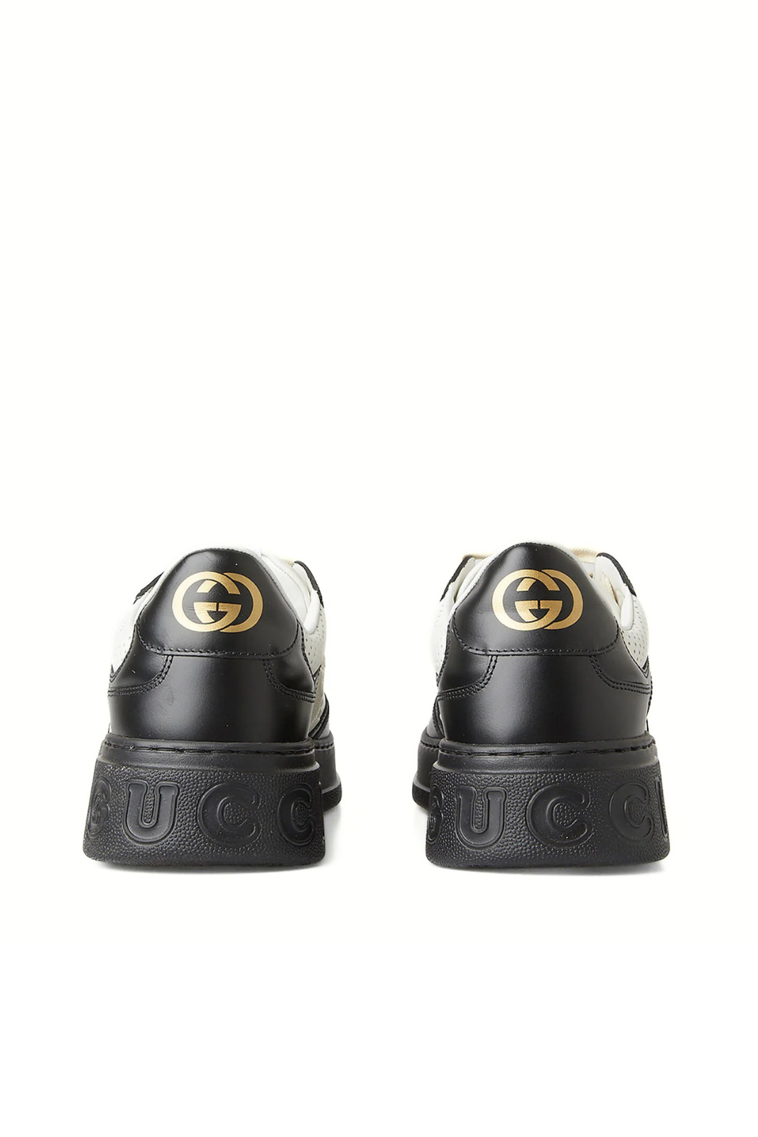 Gucci Women's GG Embossed Sneakers Black White