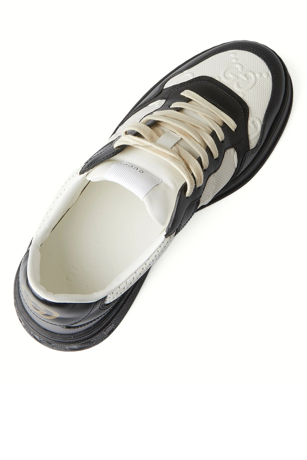 Gucci Women's GG Embossed Sneakers Black White