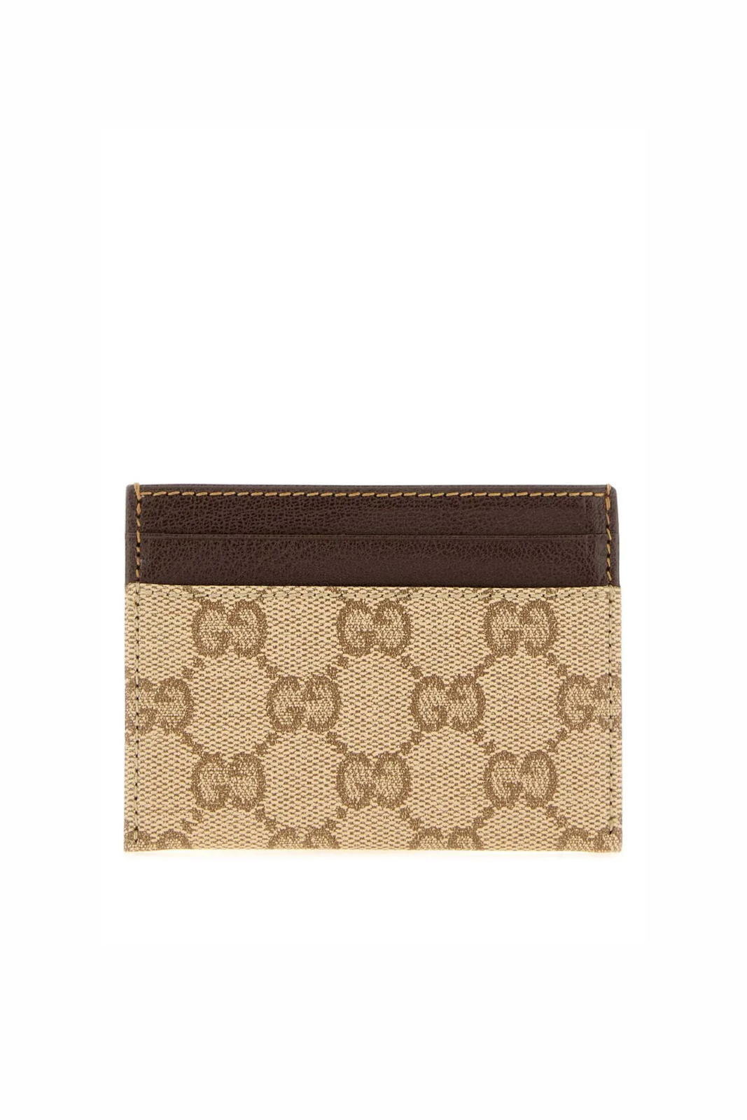Gucci Logo Detailed Card Case Beige