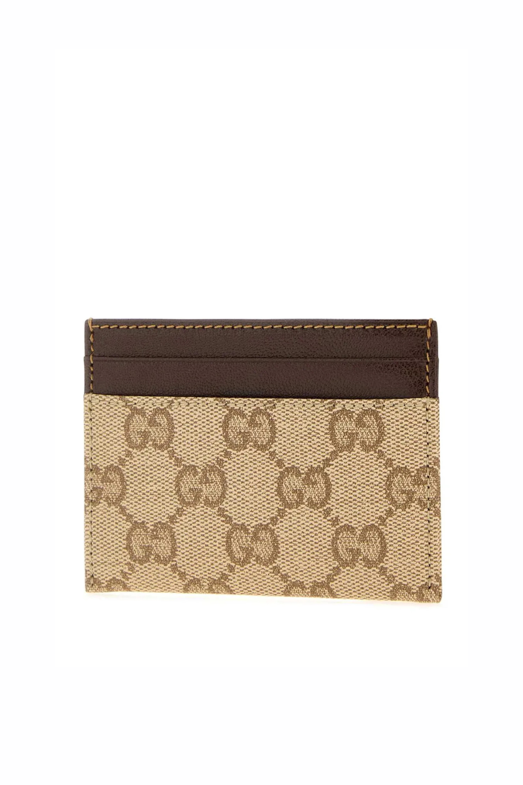 Gucci Logo Detailed Card Case Beige