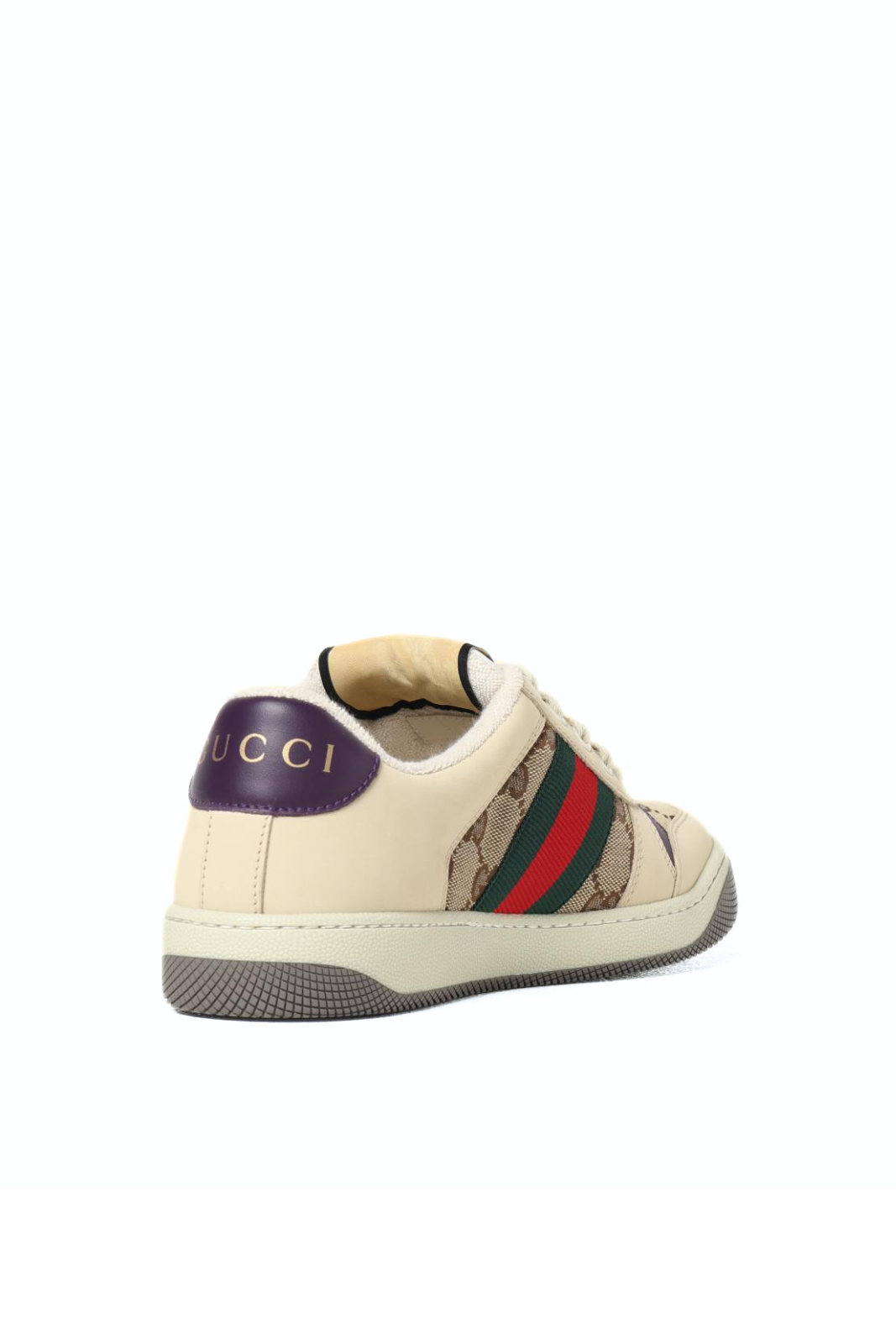 Gucci Screener Sneakers in leather and GG Supreme fabric
