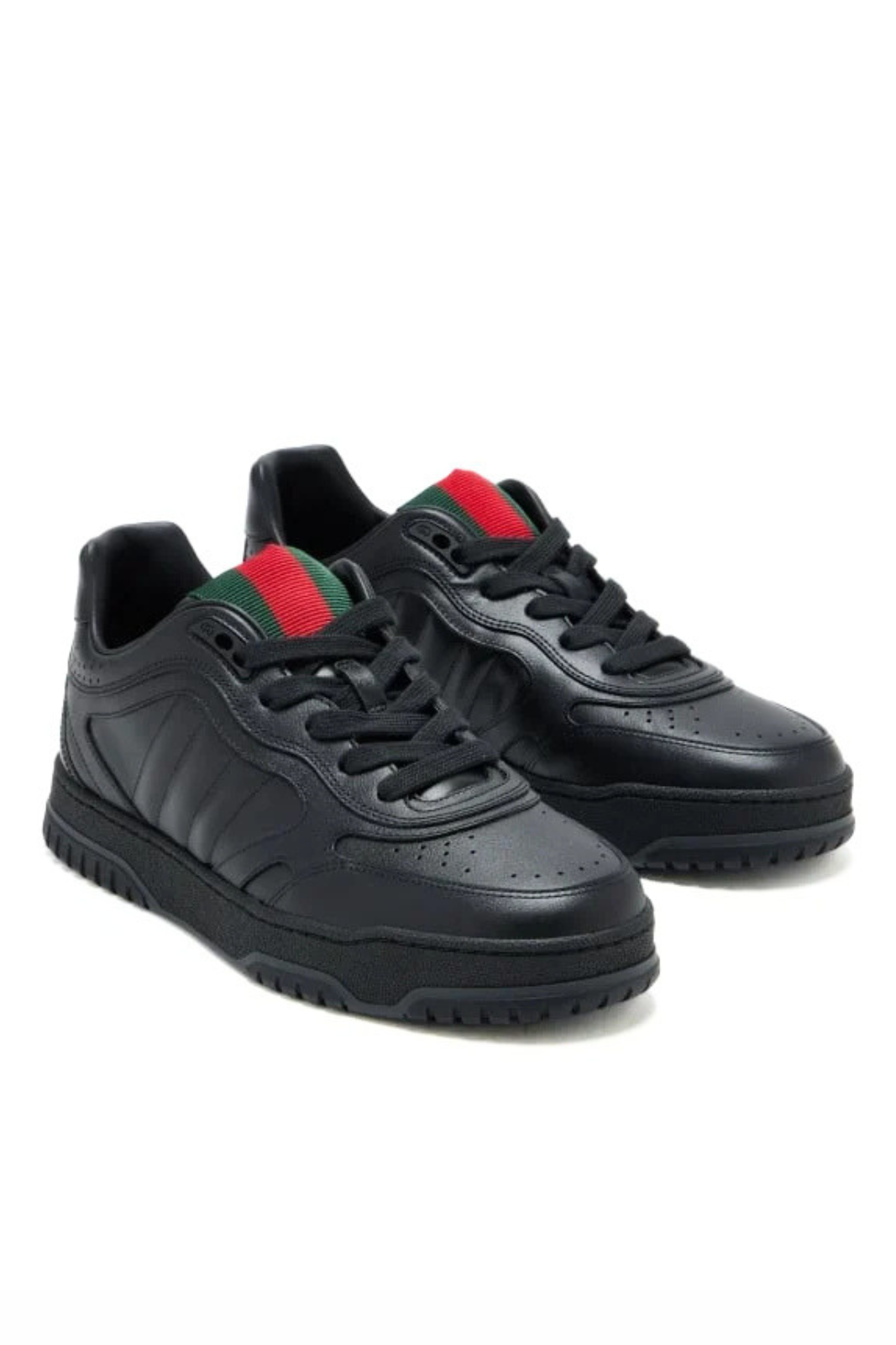 Gucci Sneakers Re-Web Smooth Leather Black