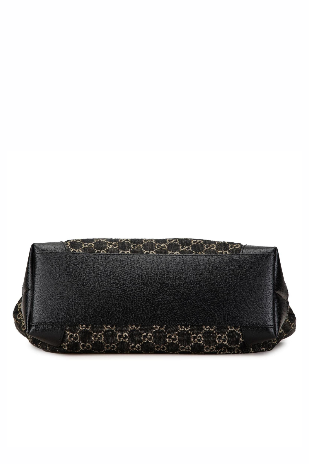 Gucci Medium Black GG Denim Ophidia Tote Bag