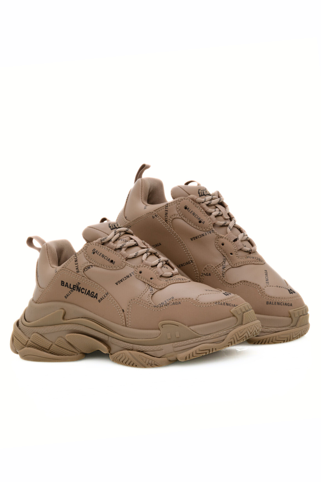 Кецове Balenciaga Triple S Sneaker „Allover Logo - White Multi“