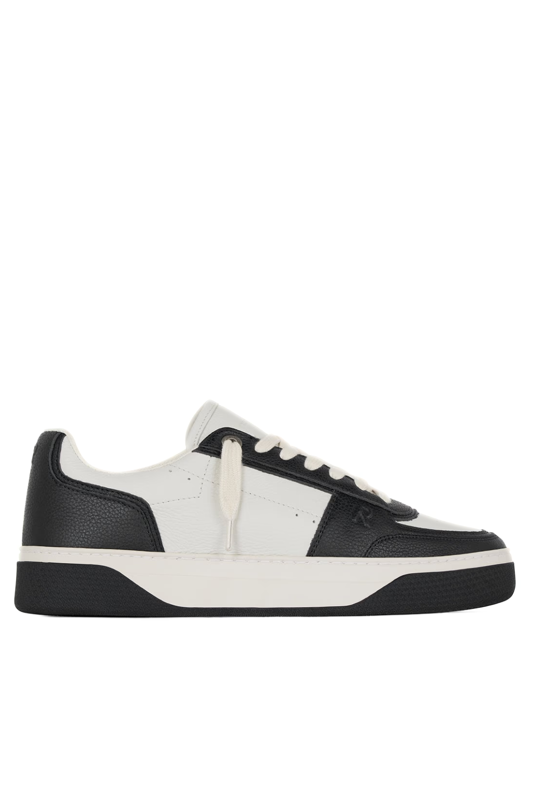 Represent Initial Sneaker Leather  Black White Man