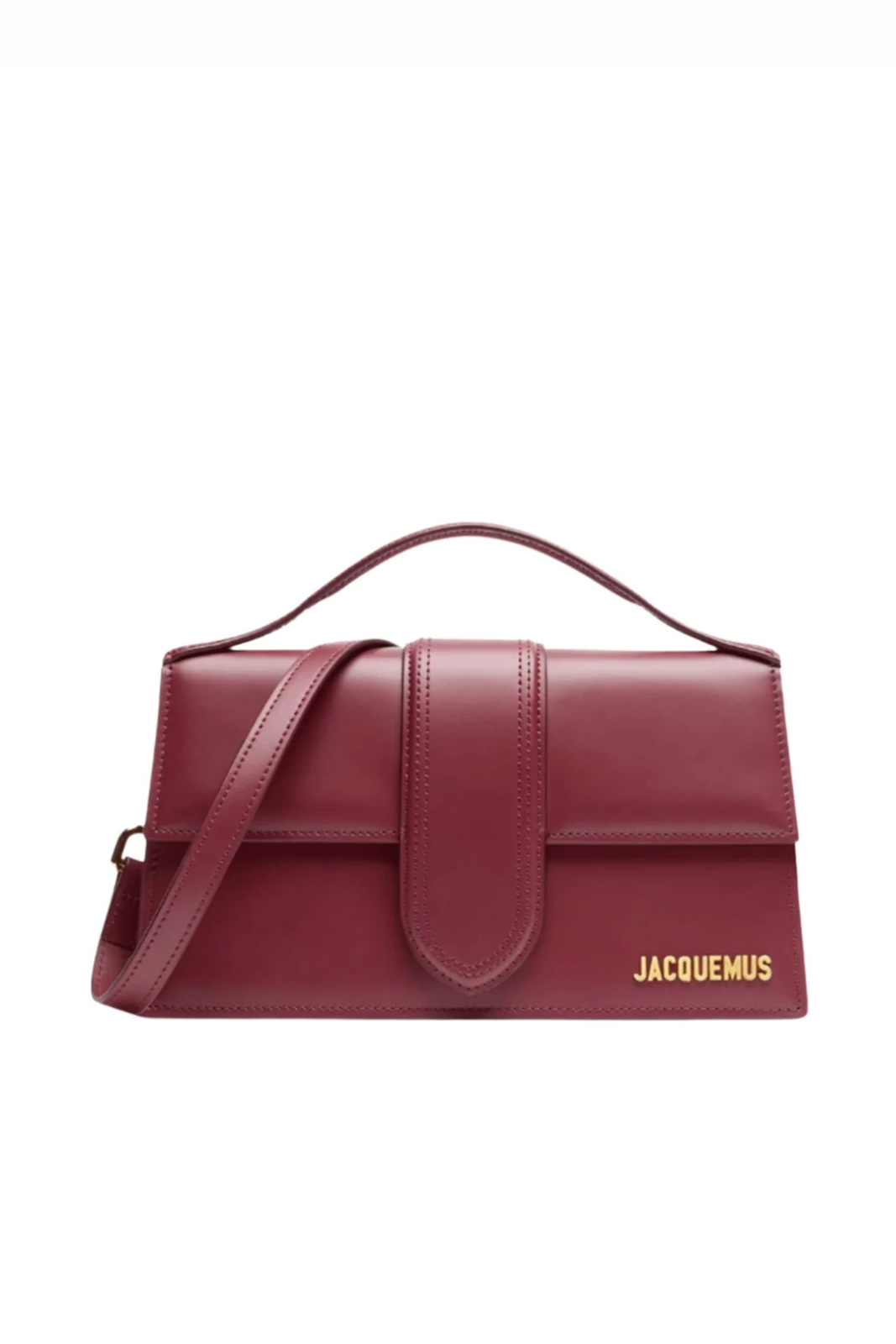 Jacquemus Le grand Bambino Crossbody Strap Handbag Burgundy