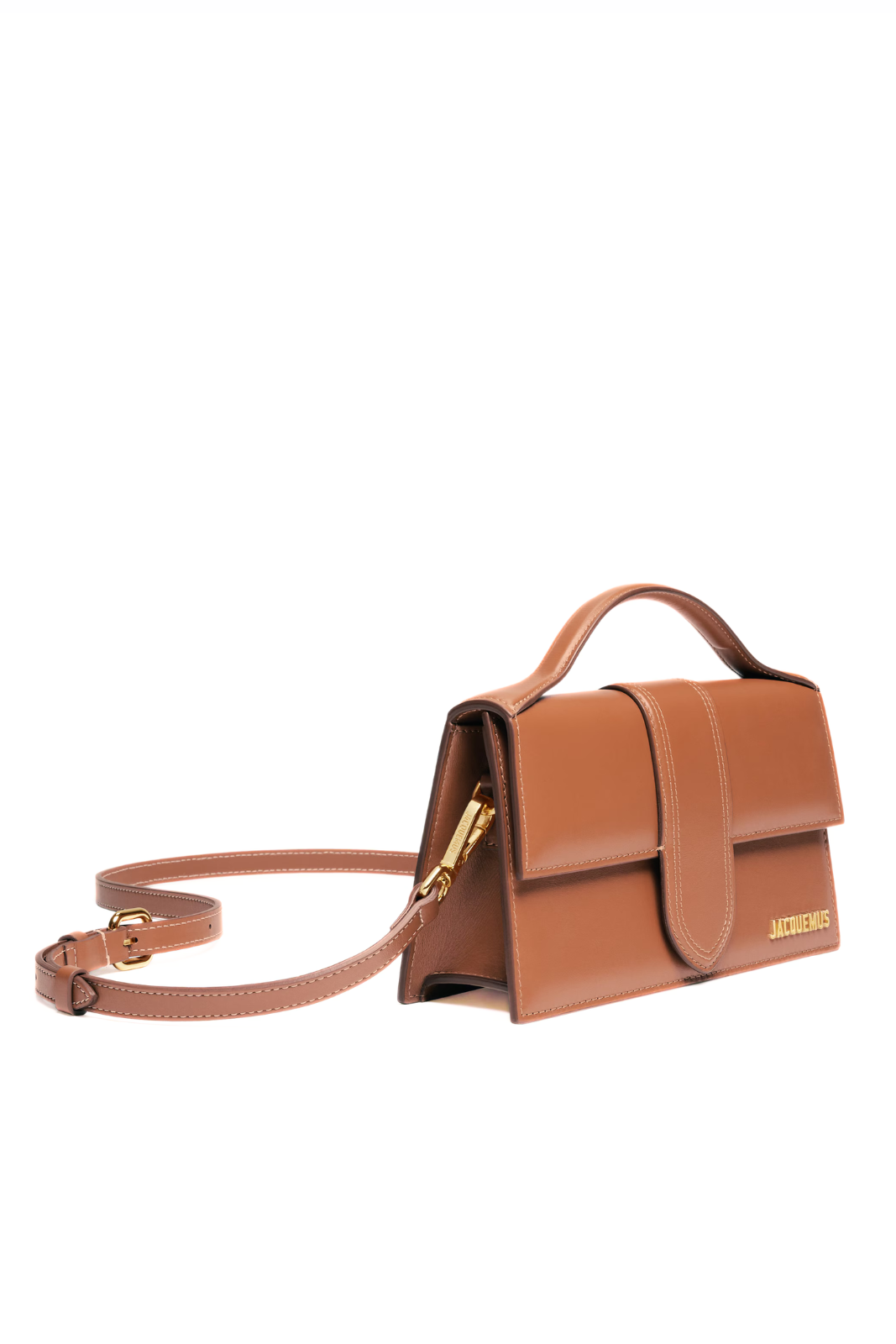 Jacquemus The large Bambino Crossbody flap bag Light Brown