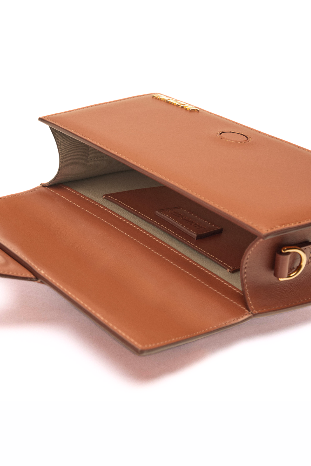 Jacquemus The large Bambino Crossbody flap bag Light Brown