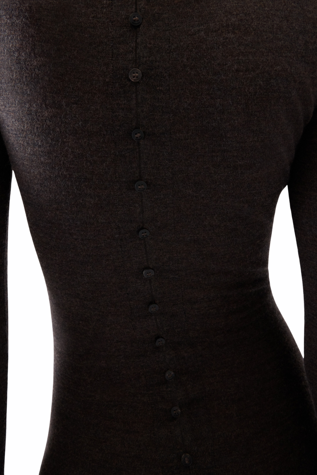 Jacquemus The Merino knit polo Brown dress