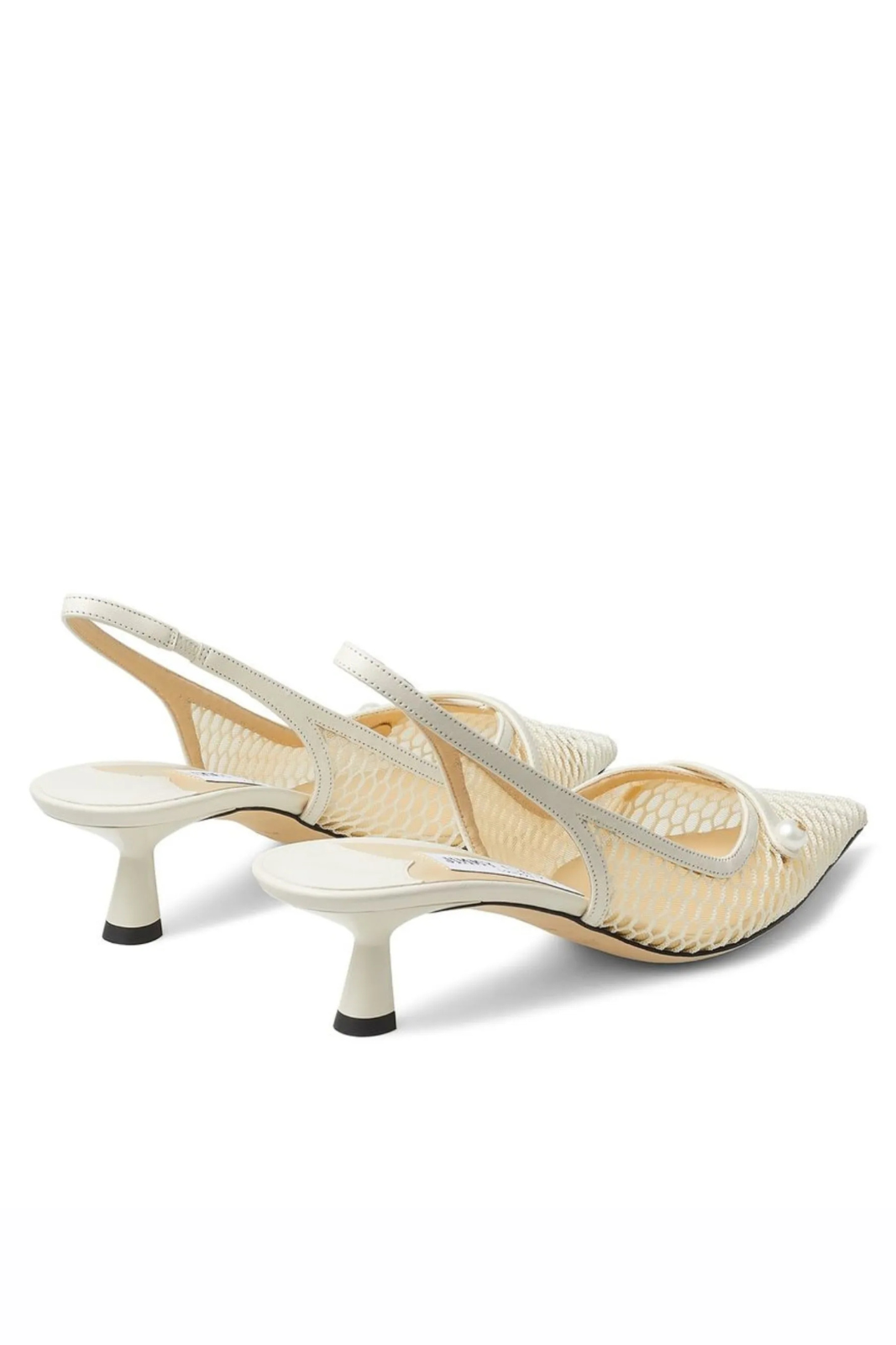 Jimmy Choo Amita 45mm slingback pumps White