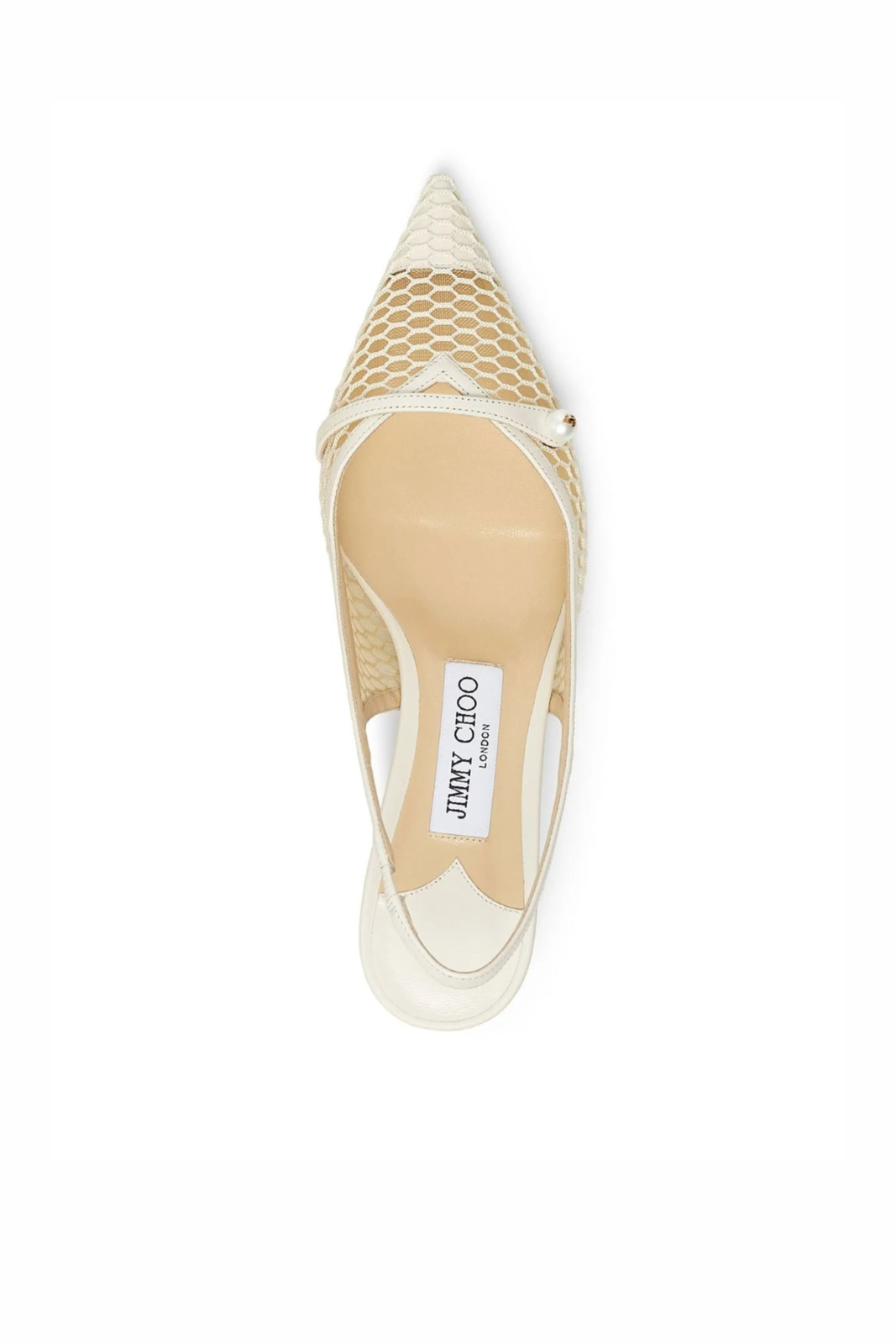 Jimmy Choo Amita 45mm slingback pumps White