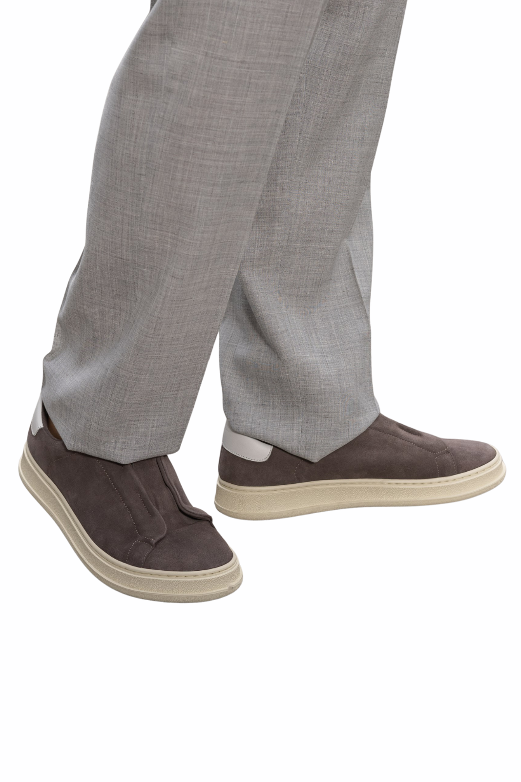 Kiton Men's Suede Sneakers Grey
