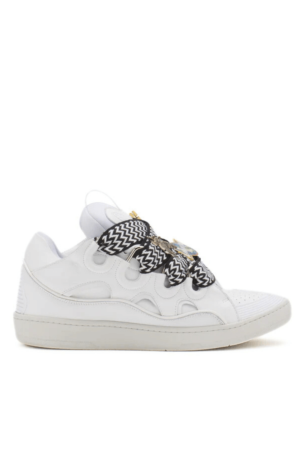 Мъжки кожени бели маратонки Lanvin X Future curb 3.0