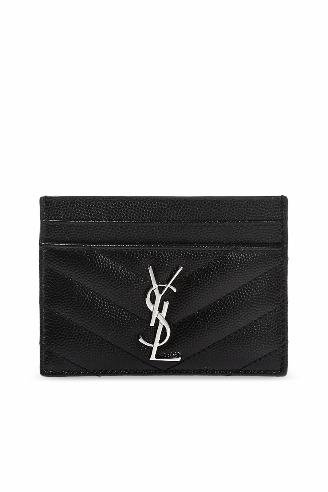Saint Laurent Cassandre Matelasse Card Case Black