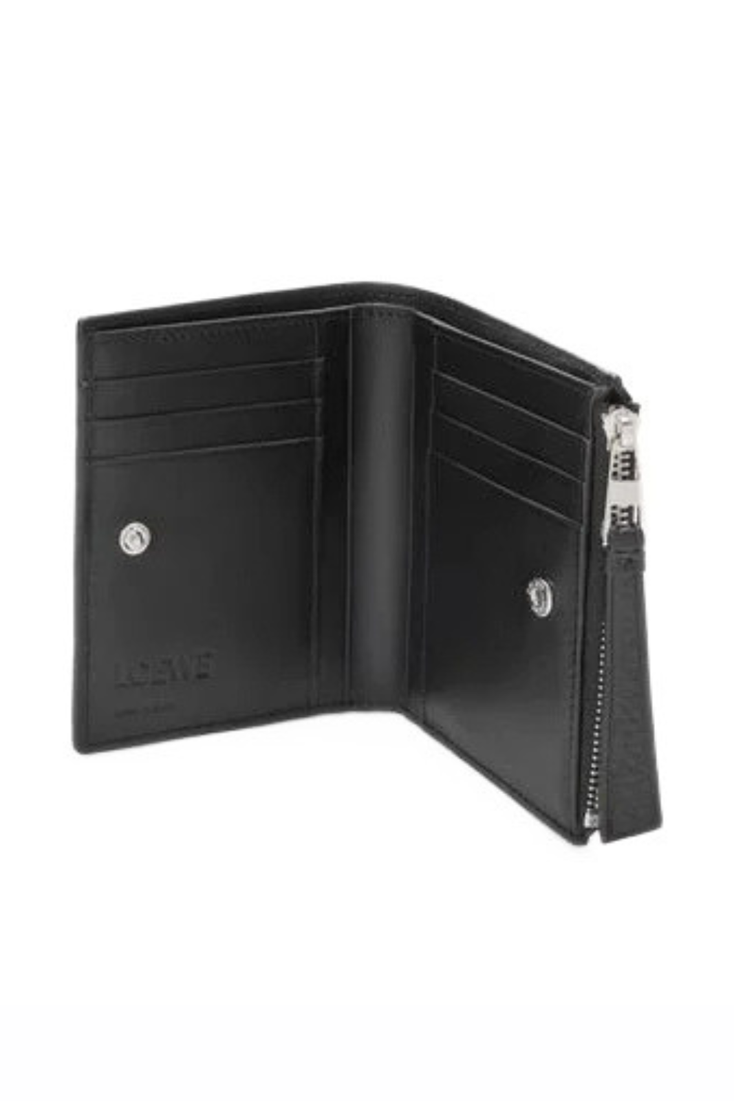 Loewe Puzzle grained-leather wallet Black