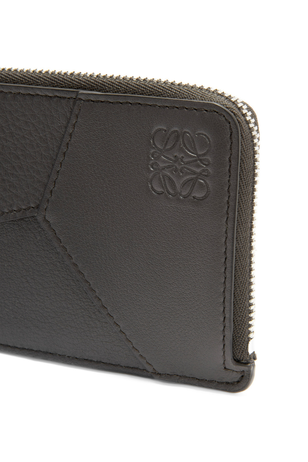 Loewe Puzzle long coin cardholder in classic calfskin Grey