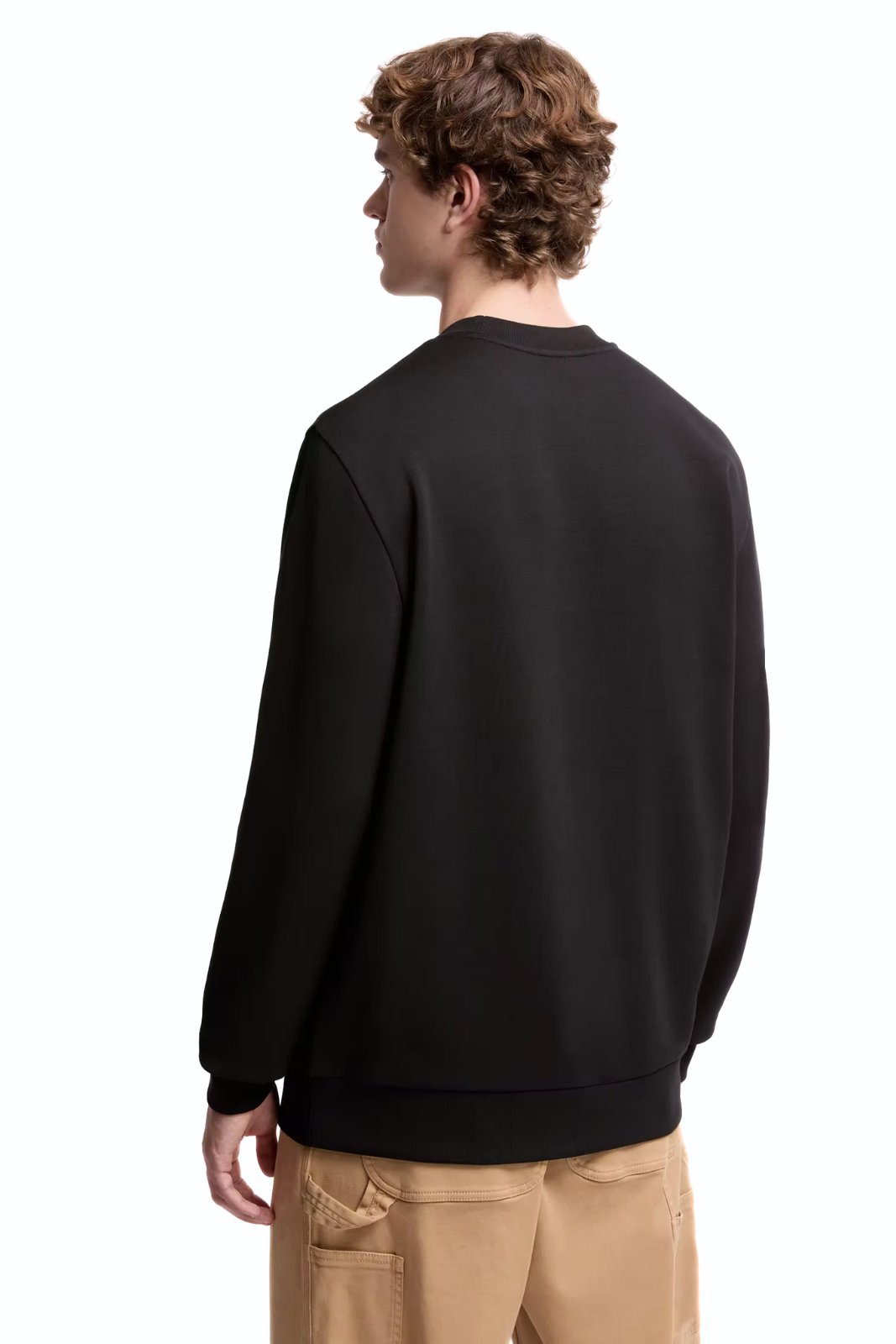 Moncler Logo Patch Cotton Sweatshirt black