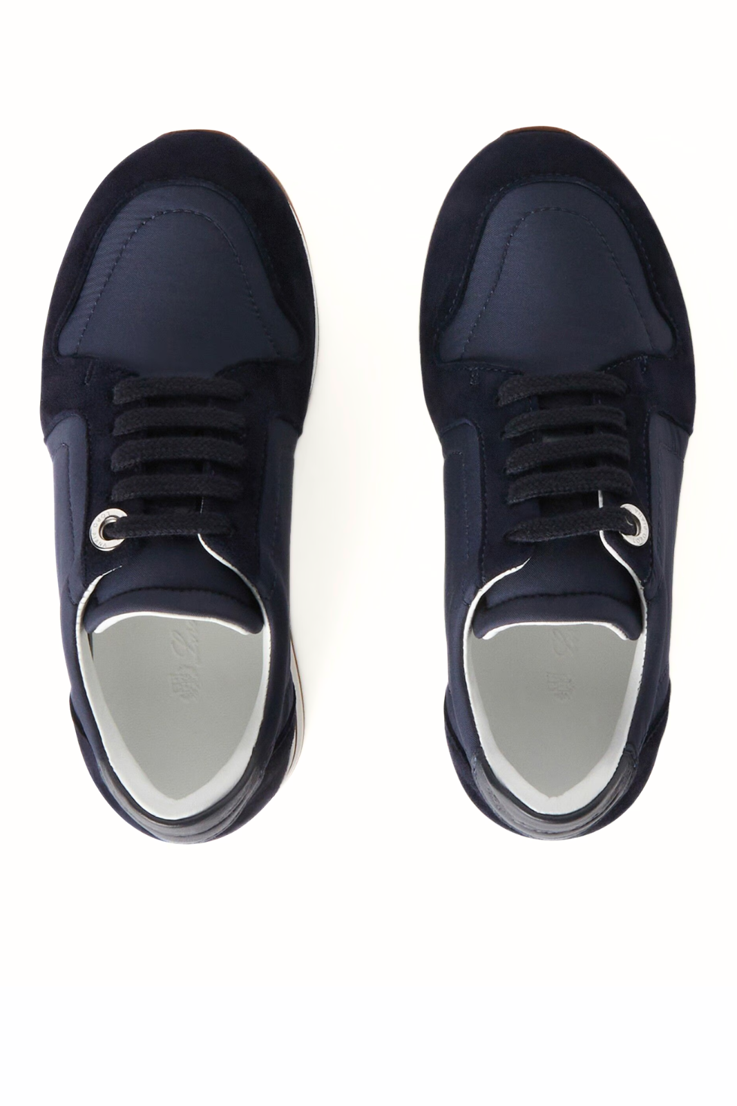 Loro Piana Storm System Suede Goatskin Woman Navy Sneakers
