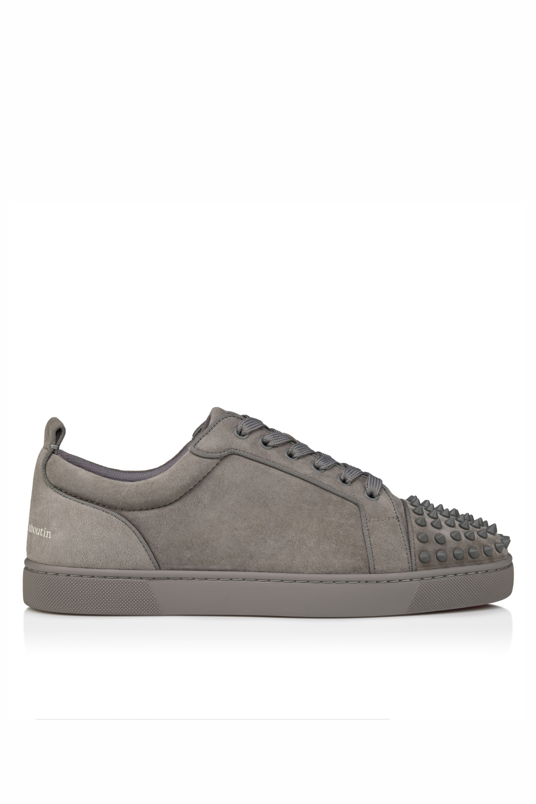 Christian Louboutin Louis Jr Spikes Canopy Veau velours leather Sneakers Phantom Grey