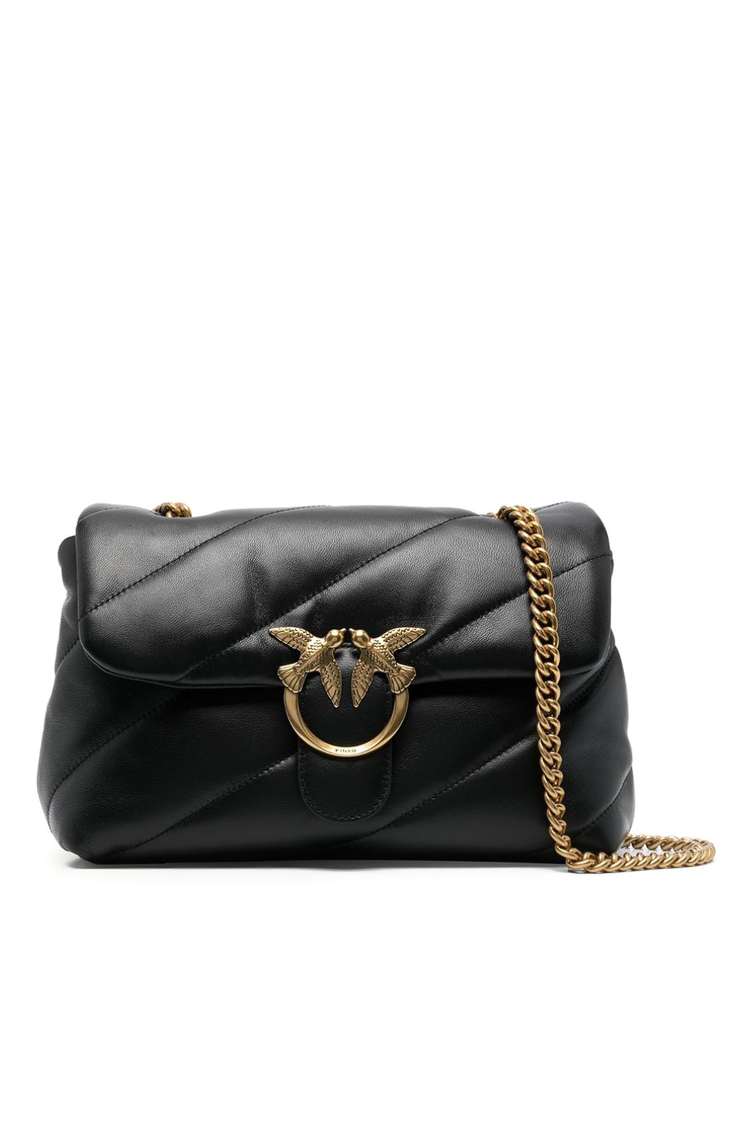 Чанта през рамо Pinko Love Lady Puff Classic, черна