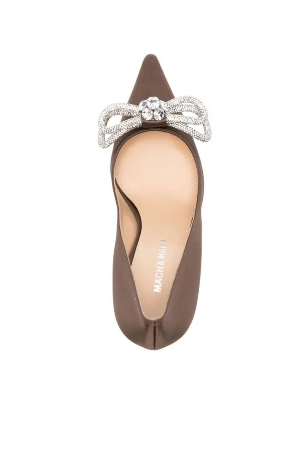 Mach & Mach 85mm crystal-embellished pumps Brown