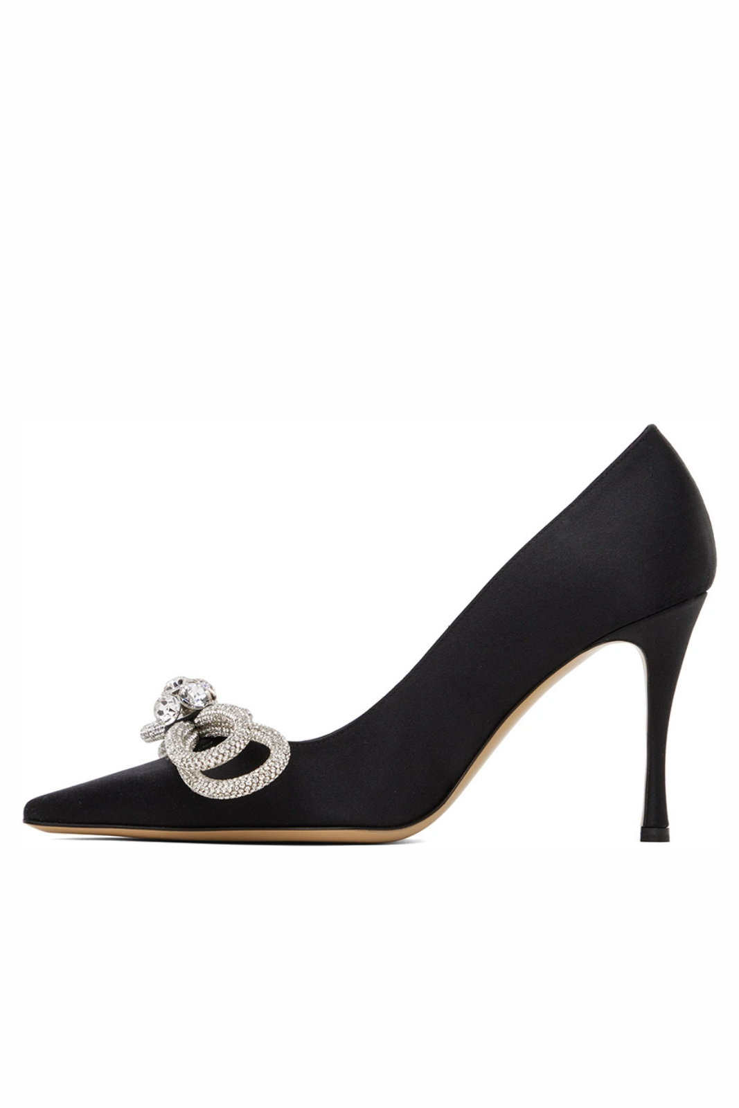 Mach & Mach Black Double Bow 95 Heels