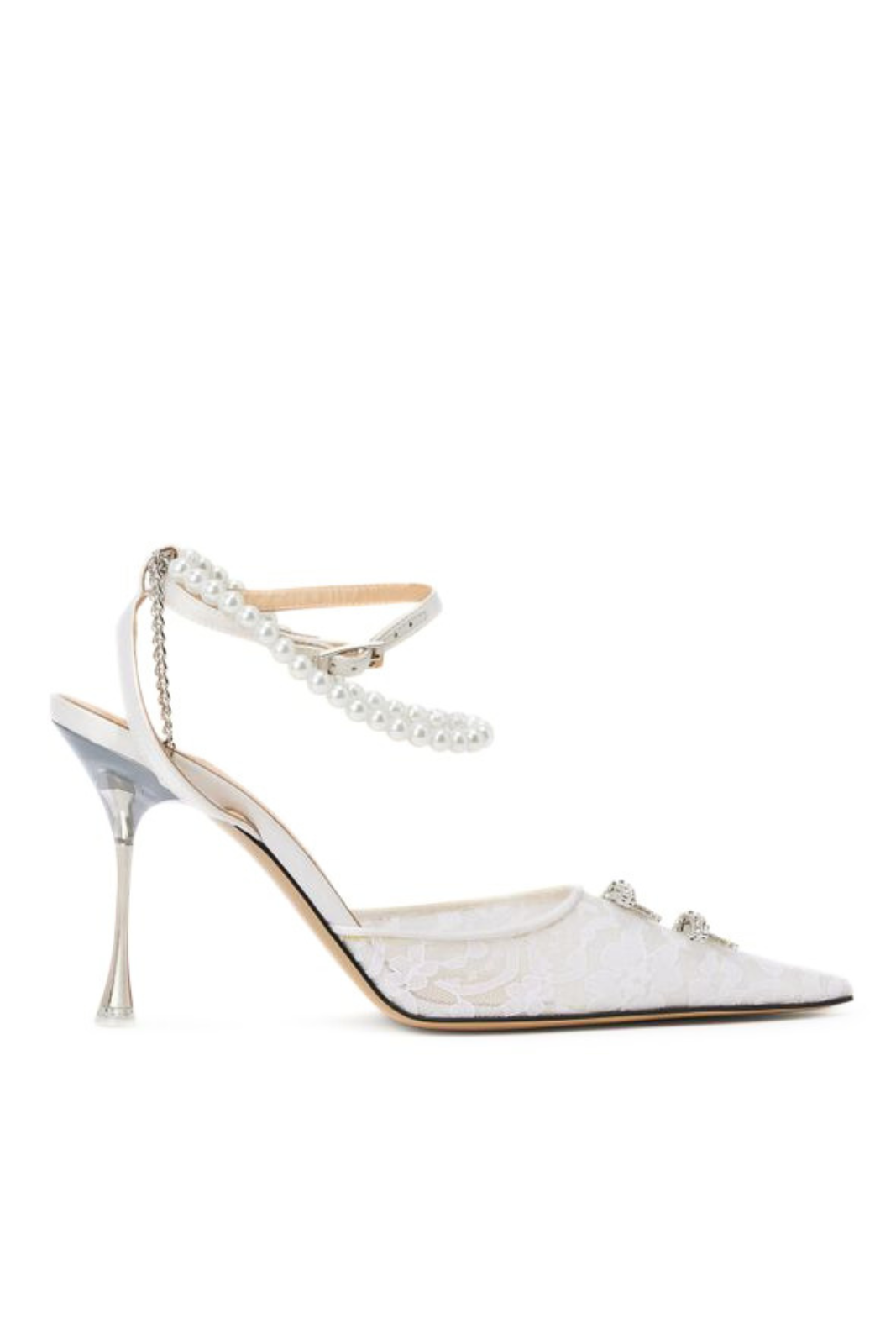 Mach & Mach Matilda Flower High Heels 100Mm White