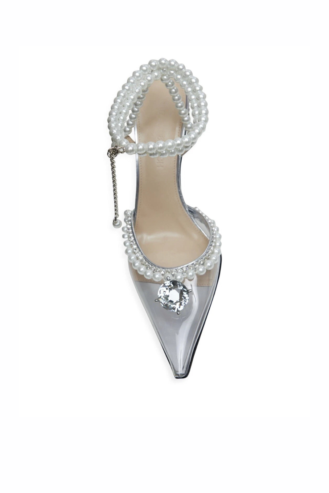 Mach & Mach Diamond Of Elizabeth PVC Embellished High-Heel Pumps