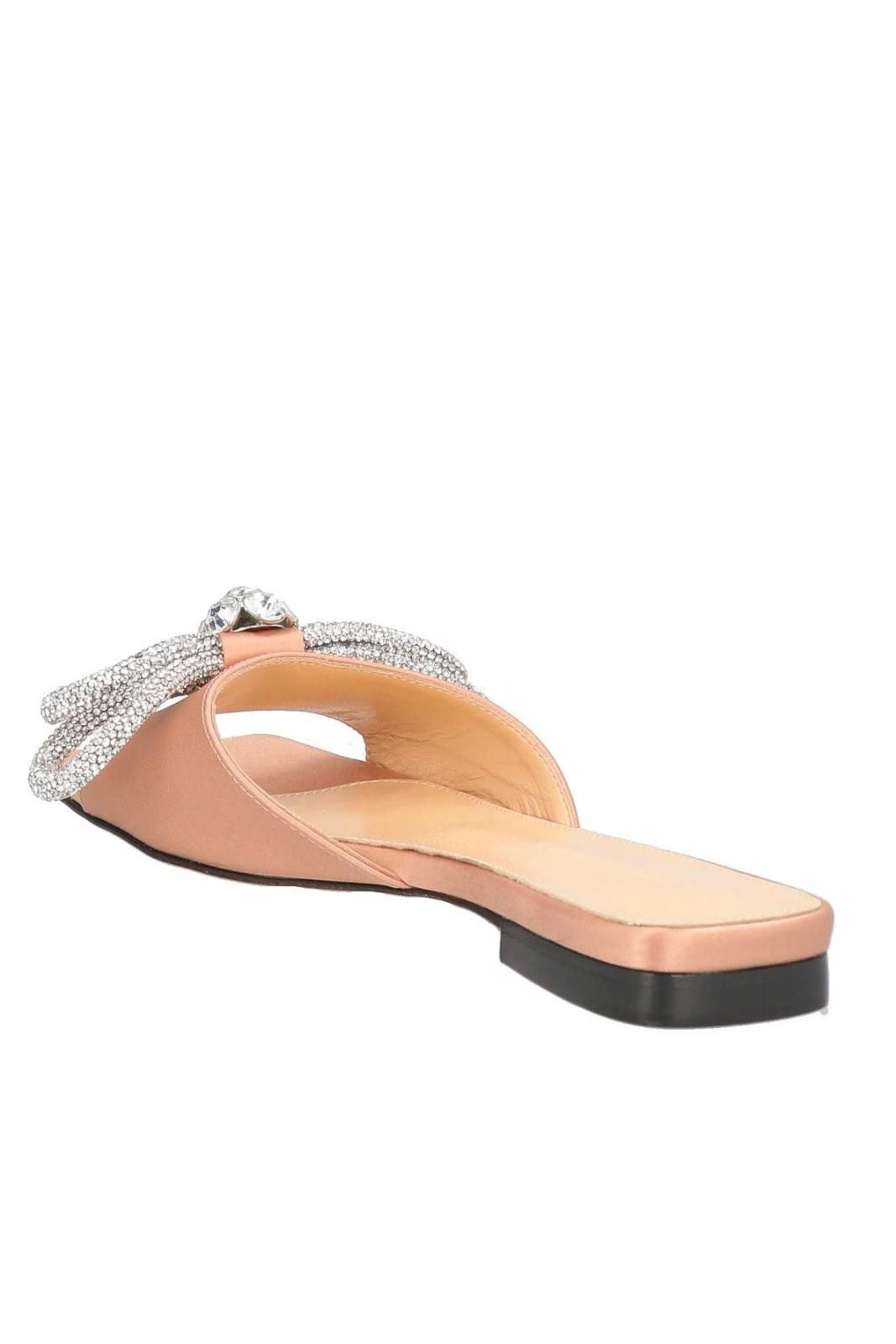 Mach & Mach Pink Double Bow textile flip-flops