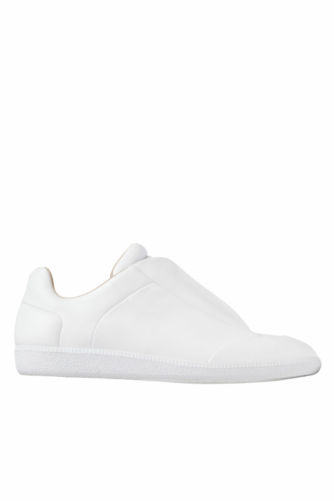 Maison Margiela Replica ниски кожени маратонки в бяло