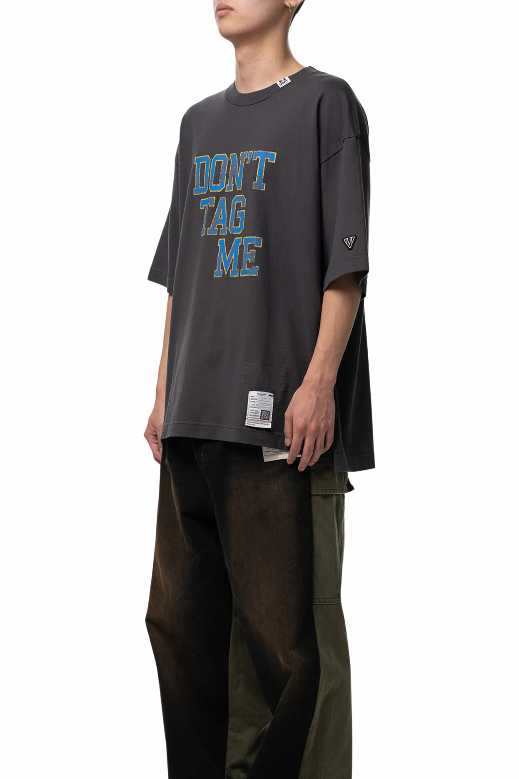 Maison Mihara Yasuhiro Don't Tag Me T-shirt Dark Grey