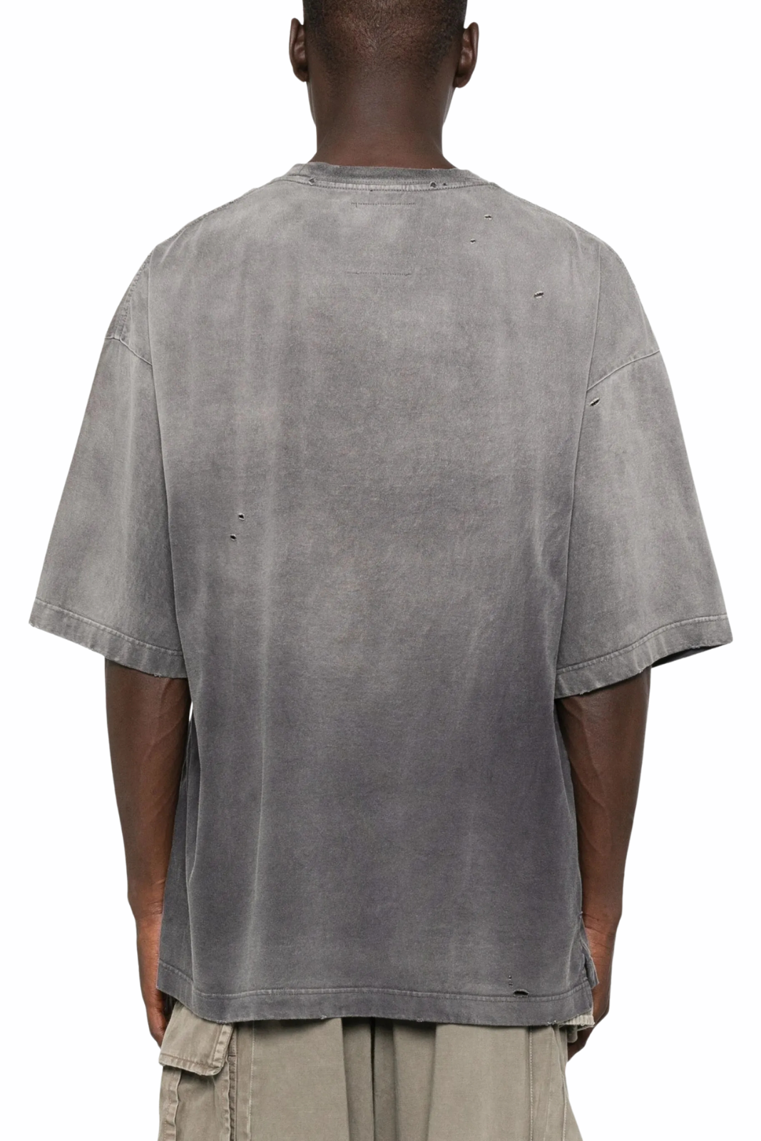 Maison Mihara Yasuhiro faded-effect pocket Grey T-shirt