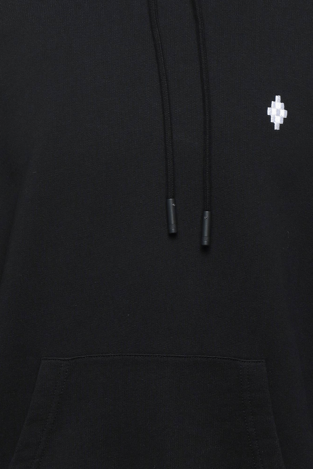 Marcelo Burlon Embroidered Cross Logo Black Hoodie for men