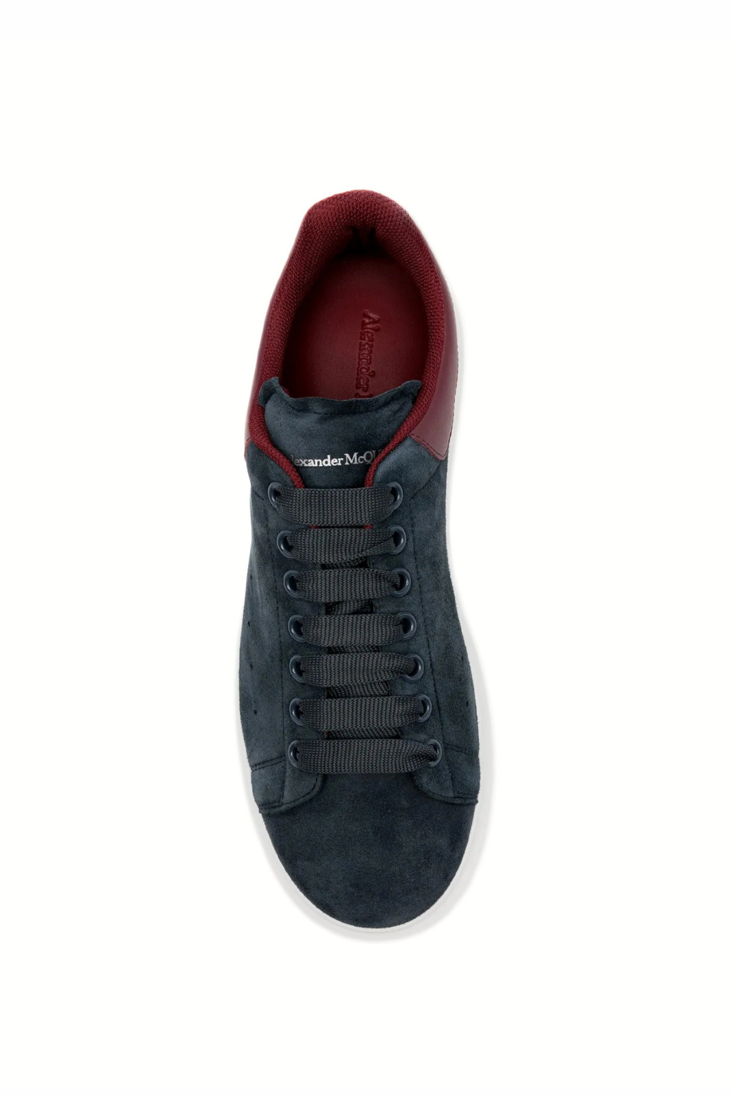 Alexander McQueen Oversized Sneaker Suede Blue Bordeaux Low Top