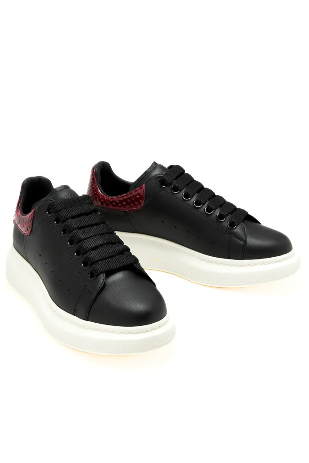Alexander McQueen Oversized women Black Fuchsia Sneakers
