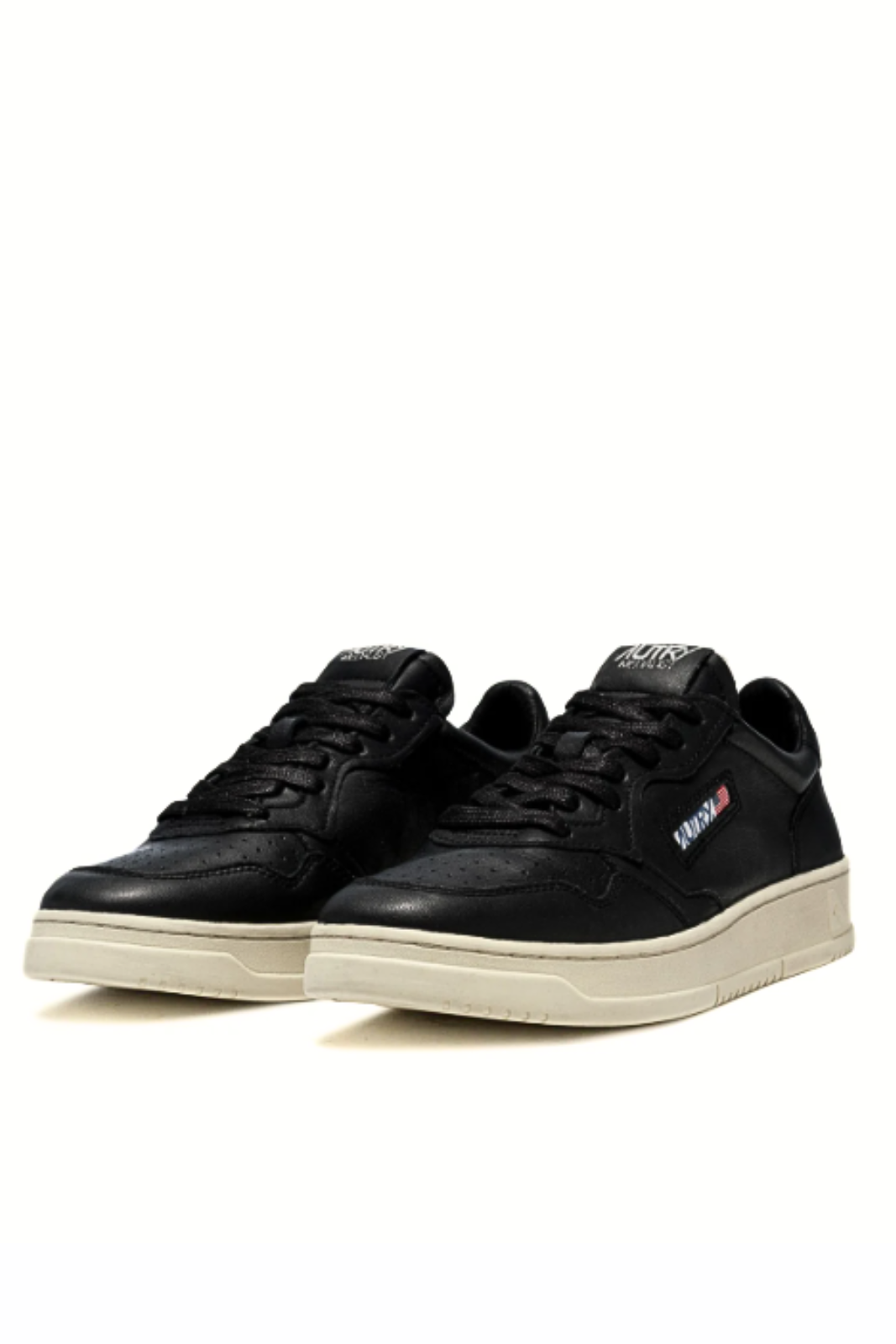 Autry Medalist Low Sneakers in Super Soft Black Nappa for men