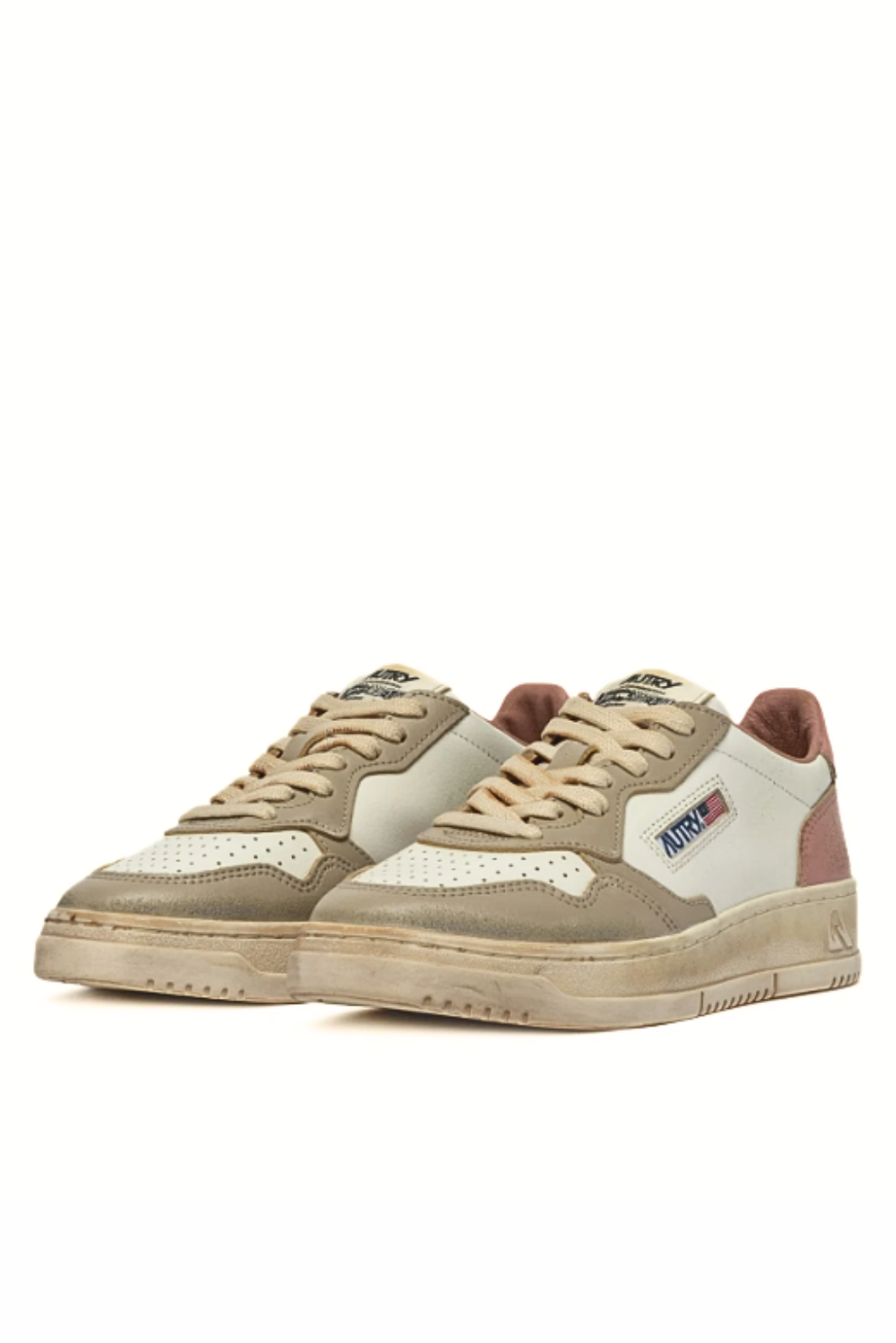 Кецове Autry Medalist Low GS36 в бяло-пудрово-розово