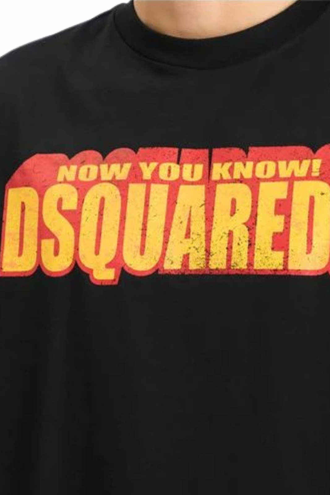 Dsquared2 Men's cotton T-shirt crew-neck Black