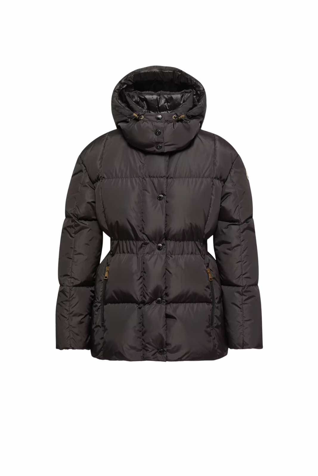 Пухено палто Moncler Torcon с меко лого