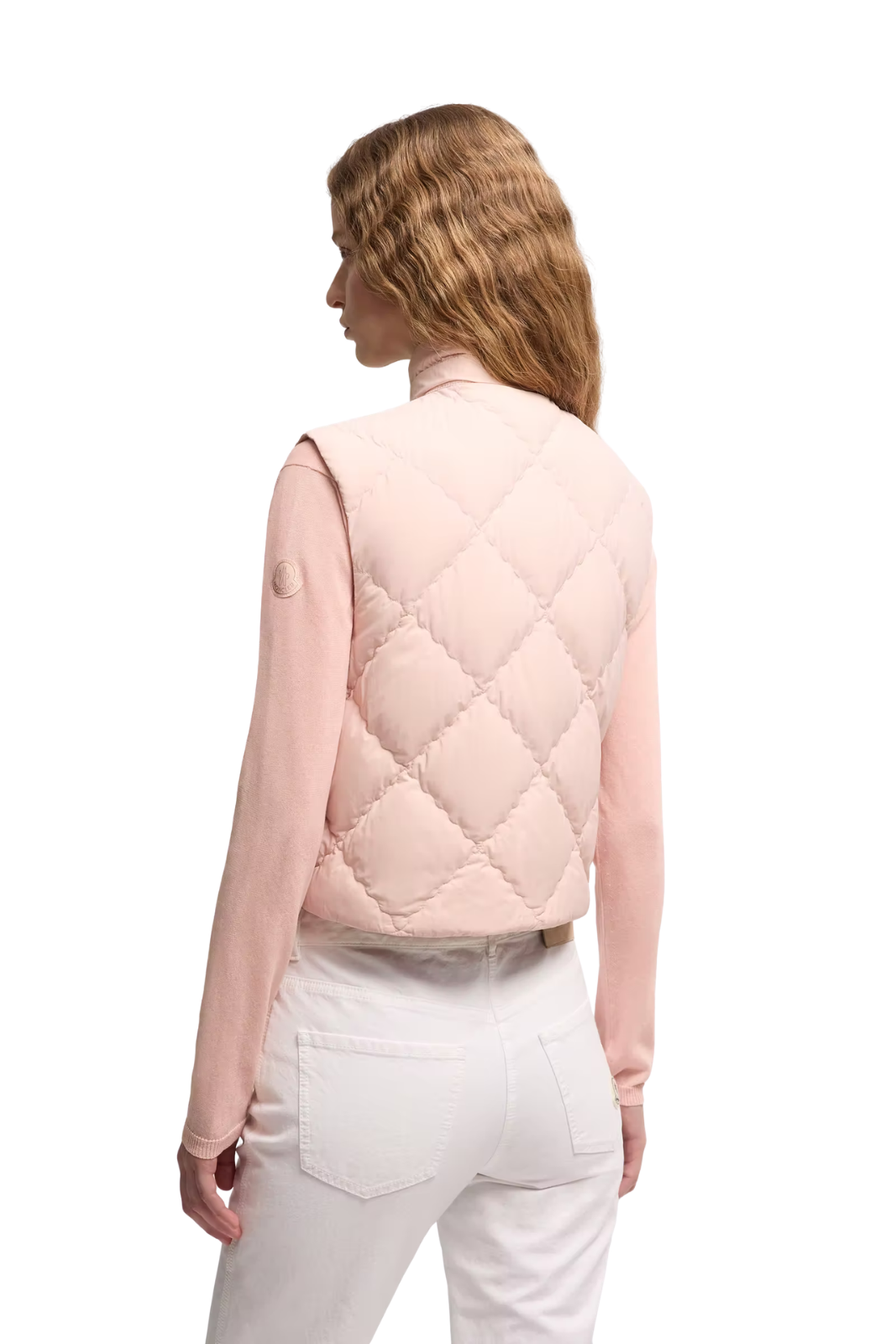 Moncler Biois Down Pink Women Gilet