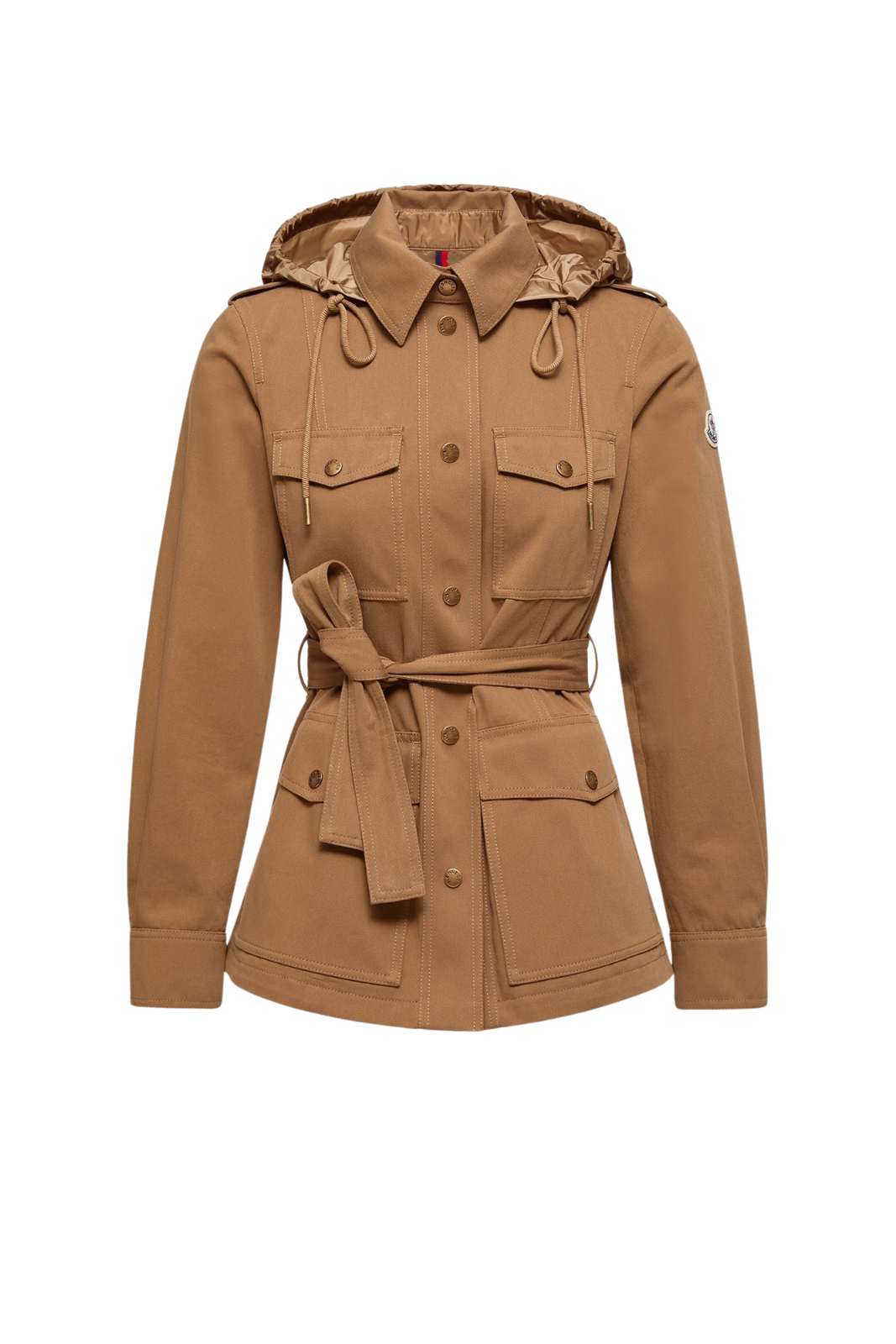 Пухено палто Moncler Torcon с меко лого