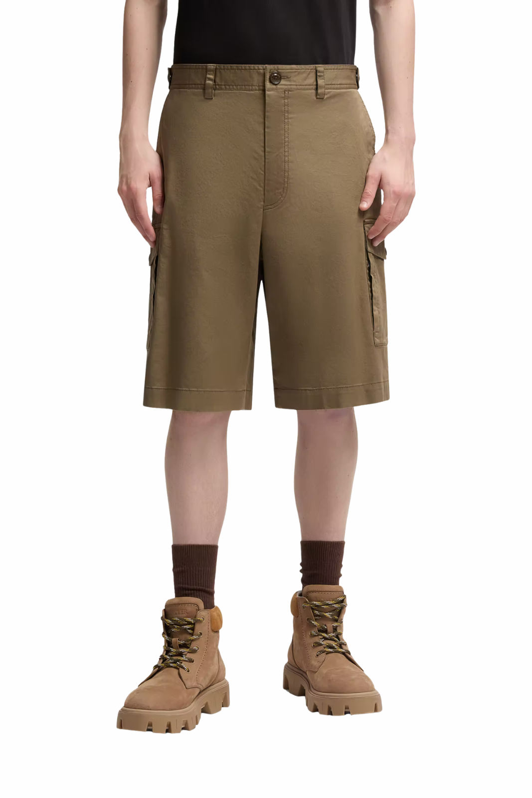 Черен къс къс ръкав от сапър Ami Paris